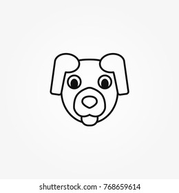 Dog icon vector