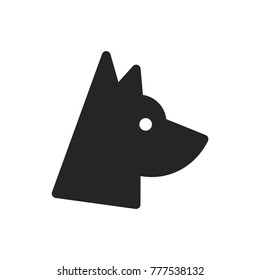 Dog icon vector