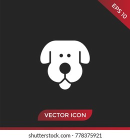 Dog icon vector