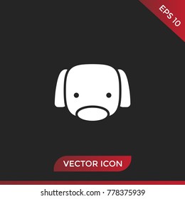 Dog icon vector
