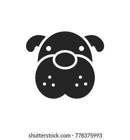 Dog icon vector