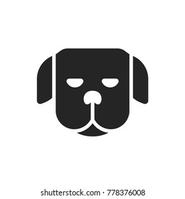 Dog icon vector