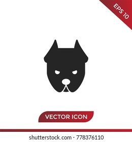 Dog icon vector