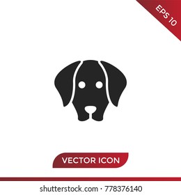 Dog icon vector