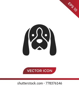 Dog icon vector