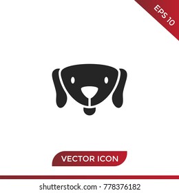 Dog icon vector