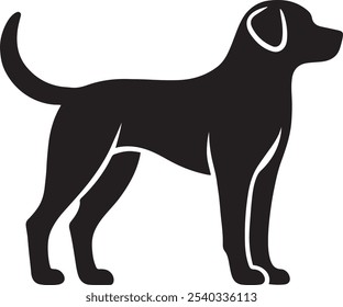 Diseño de Arte vectorial de icono de perro, diseño de Arte vectorial de icono de perro simple para logotipo e ilustración