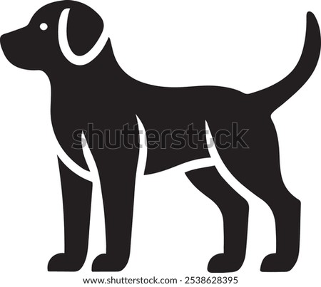Dog icon vector art design, Simple Dog Icon Vector Art Design for Logo and Illustration