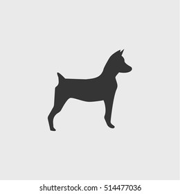 dog icon, vector design