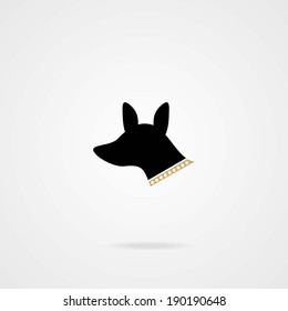 Dog icon . Vector element. Eps.10