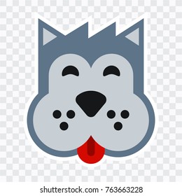 Dog icon . Vector element for your design. Isolated on white background.