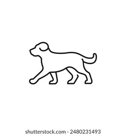 Dog icon vector. EPS 10 editable vector
