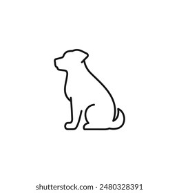 Icono de perro Vector. VECTOR EPS 10 editable
