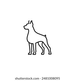 Dog icon vector. EPS 10 editable vector