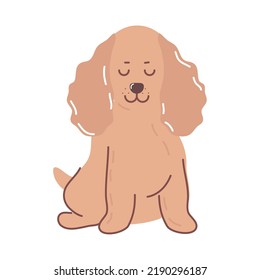 dog icon vector flat isolated