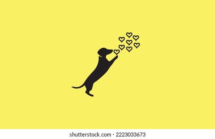 Dog icon - vector illustration