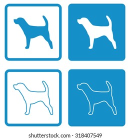 Dog icon . Vector illustration