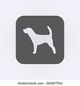 Dog icon . Vector illustration