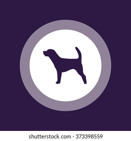 Dog icon . Vector illustration