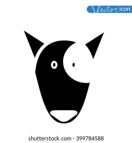 dog icon - vector illustration.