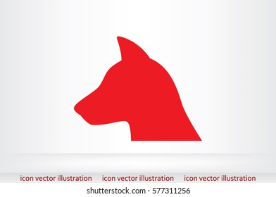 dog icon vector illustration.