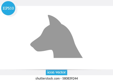 dog icon vector illustration .