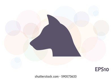 dog icon vector illustration.