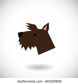 Dog icon. Vector illustration