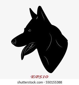 dog, icon, vector illustration eps10