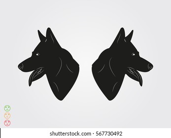 dog, icon, vector illustration eps10
