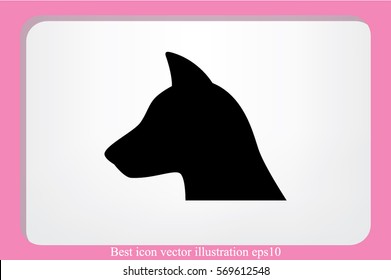 dog icon vector illustration eps10