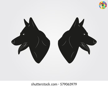 dog, icon, vector illustration eps10
