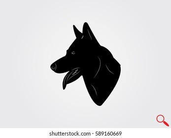 dog, icon, vector illustration eps10