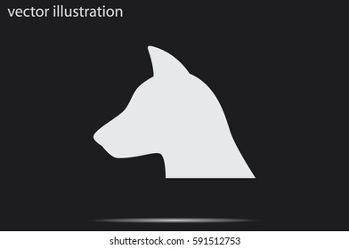 dog icon vector illustration eps10