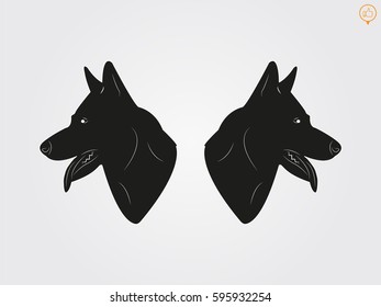 dog, icon, vector illustration eps10