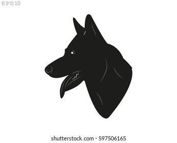 dog, icon, vector illustration eps10
