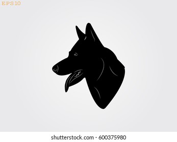 dog, icon, vector illustration eps10