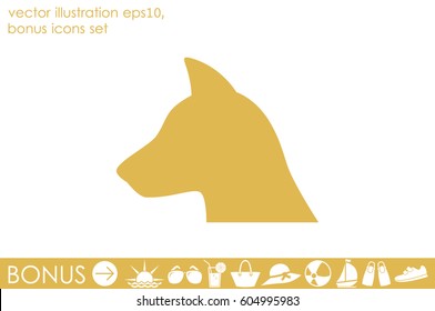 dog icon vector illustration eps10