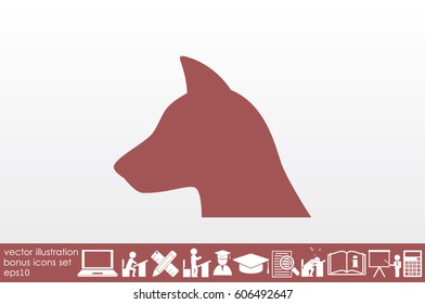 dog icon vector illustration eps10