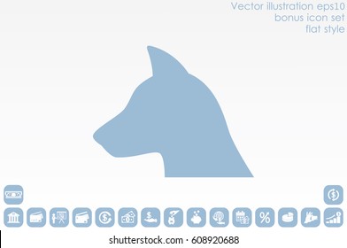 dog icon vector illustration eps10