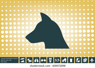 dog icon vector illustration eps10