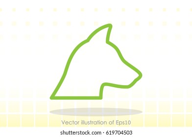 dog icon vector illustration eps10