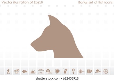 dog icon vector illustration eps10