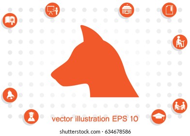 dog icon vector illustration eps10