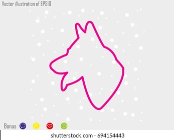 dog, icon, vector illustration eps10
