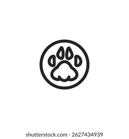 Icono de perro. Ilustración vectorial plana.