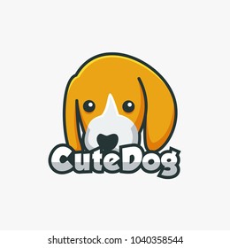 dog icon vector illustration for logo template 