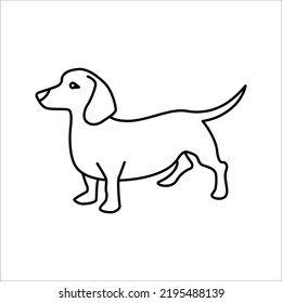 Dog icon Vector illustration on white background. Animal Logotype concept. Logo design template.