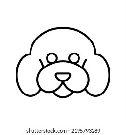 Dog icon Vector illustration on white background. Animal Logotype concept. Logo design template.