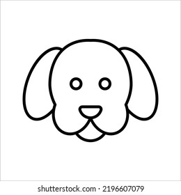 Dog icon Vector illustration on white background. Animal Logotype concept. Logo design template.